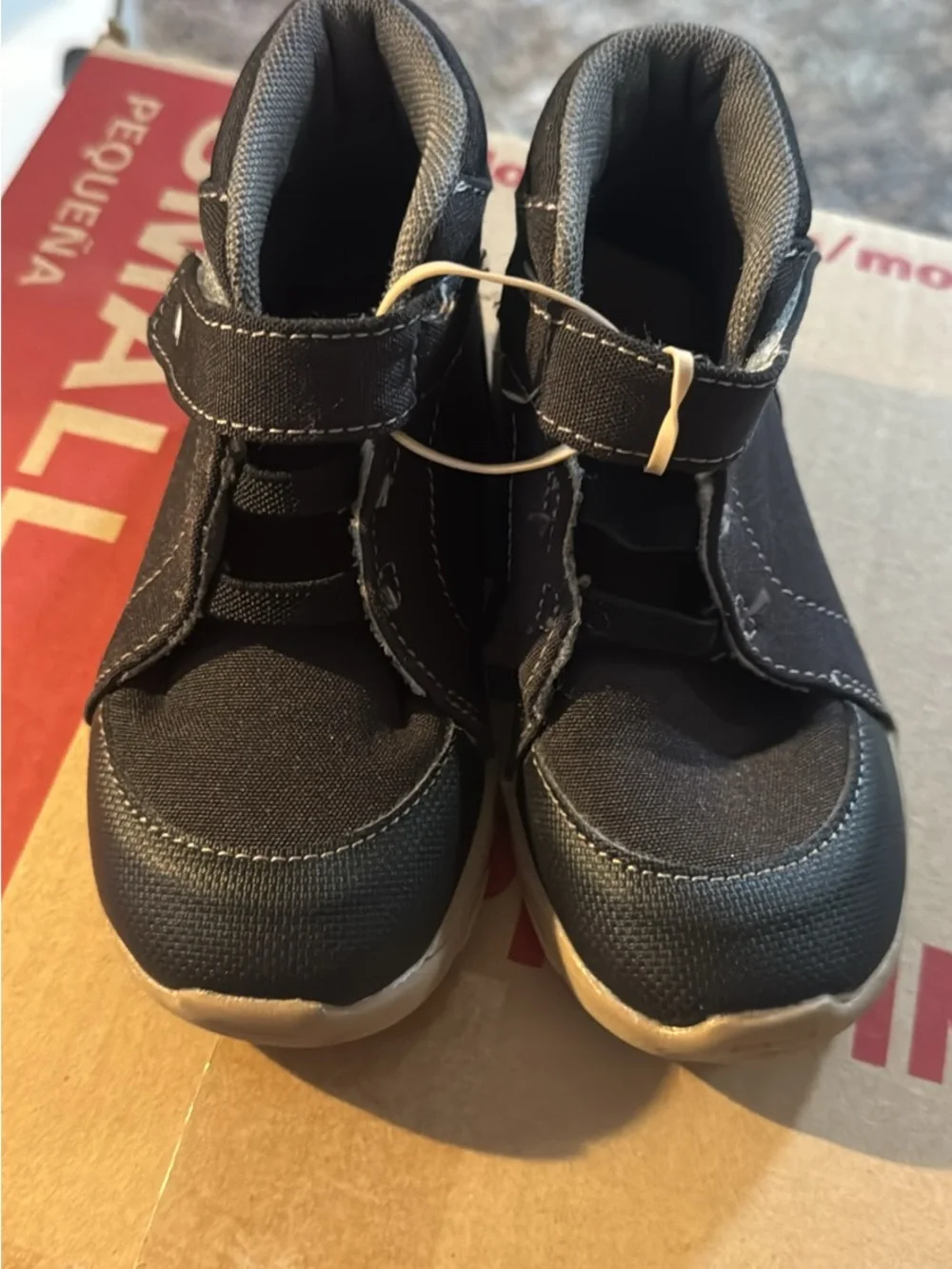 See Kai Run Black Kids High-Top Hook-and-Loop Boots
